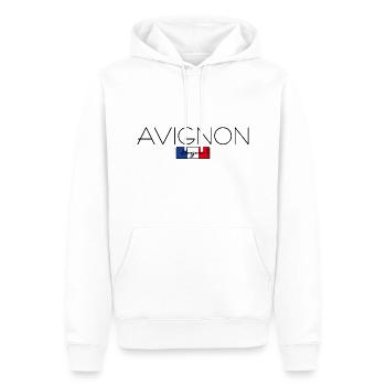 AVIGNON FRANKREICH URLAUB SOMMER PARTY (b) - Männer Premium Bio Hoodie - Weiß - Vorne - Nico (187cm)