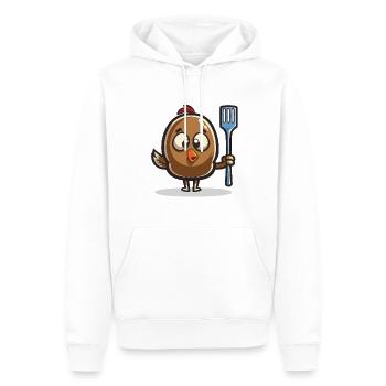 Thanksgiving Turquie - Sweat à capuche Premium bio Homme - blanc - Devant - Nico (187cm)