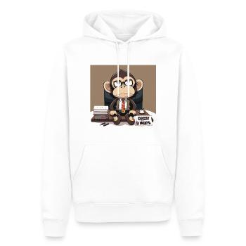 Blödsinn - Männer Premium Bio Hoodie - Weiß - Vorne - Nico (187cm)
