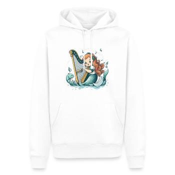 Die melodische Meerjungfrau - Männer Premium Bio Hoodie - Weiß - Vorne - Nico (187cm)