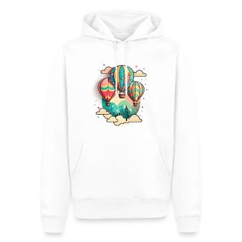 Die Ballon-Fiesta - Männer Premium Bio Hoodie - Weiß - Vorne - Nico (187cm)