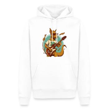 Känguru-Gitarrist - Männer Premium Bio Hoodie - Weiß - Vorne - Nico (187cm)