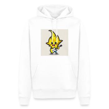 Banana Stealth - Männer Premium Bio Hoodie - Weiß - Vorne - Nico (187cm)