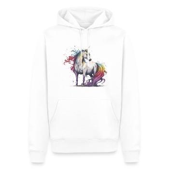Magical Unicorn - Men’s Premium Organic Hoodie - white - Front - Nico (187cm)