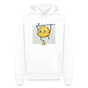 Zitrus-Zirkus - Männer Premium Bio Hoodie - Weiß - Vorne - Nico (187cm)