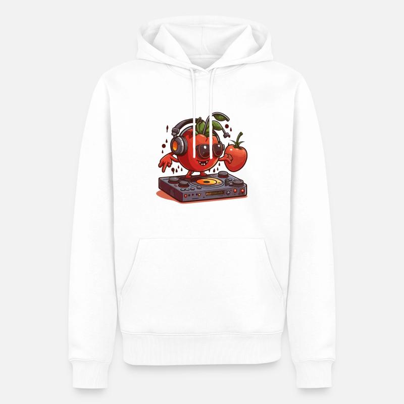 Tomate Arriver - Sweat à capuche Premium bio Homme - blanc