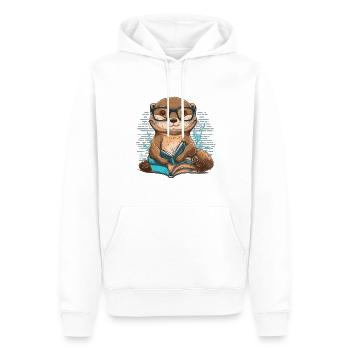 Otterly Vertieft - Männer Premium Bio Hoodie - Weiß - Vorne - Nico (187cm)