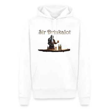 Sir Drinkalot - Männer Premium Bio Hoodie - Weiß - Vorne - Nico (187cm)