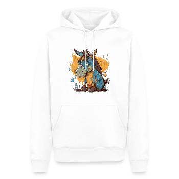 Rainy Day Grumps - Männer Premium Bio Hoodie - Weiß - Vorne - Nico (187cm)