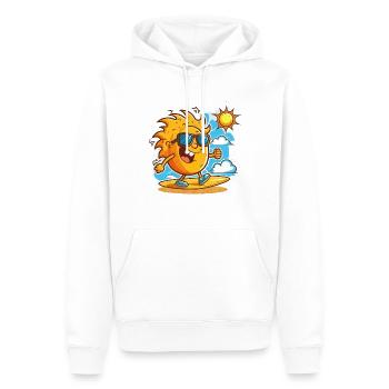 Strand-Penner - Männer Premium Bio Hoodie - Weiß - Vorne - Nico (187cm)