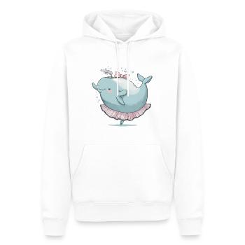 Wal-Walzer - Männer Premium Bio Hoodie - Weiß - Vorne - Nico (187cm)