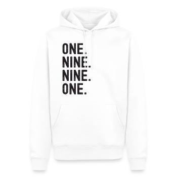 Vintage 1991 - Männer Premium Bio Hoodie - Weiß - Vorne - Nico (187cm)