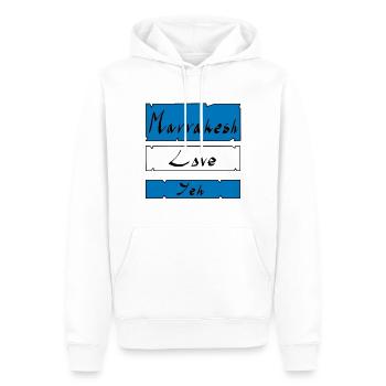 Marrakesch Liebe Yeh - Männer Premium Bio Hoodie - Weiß - Vorne - Nico (187cm)