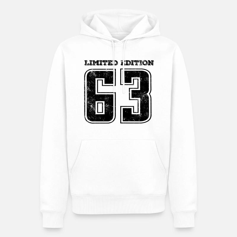 Millésime 1963 - Sweat à capuche Premium bio Homme - blanc