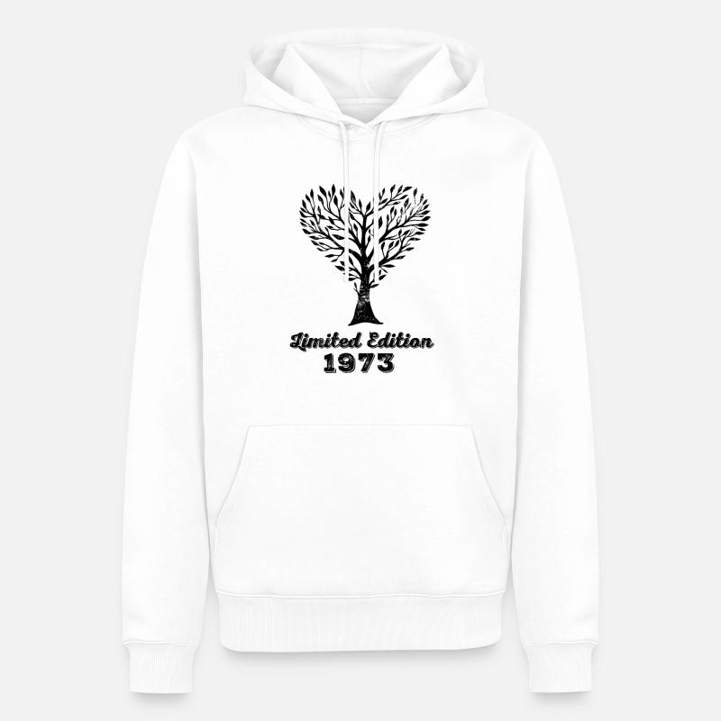 Millésime 1973 - Sweat à capuche Premium bio Homme - blanc
