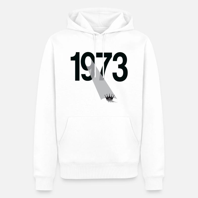 Millésime 1973 - Sweat à capuche Premium bio Homme - blanc