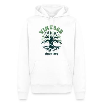 Vintage 1993 - Männer Premium Bio Hoodie - Weiß - Vorne - Nico (187cm)