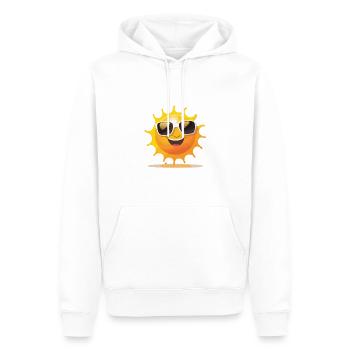 Sonniges Gemüt - Männer Premium Bio Hoodie - Weiß - Vorne - Nico (187cm)