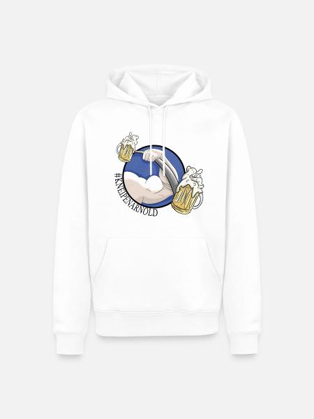 Kneipenarnold 2 - Männer Premium Bio Hoodie - Weiß