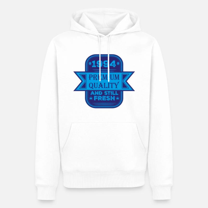 Millésime 1994 - Sweat à capuche Premium bio Homme - blanc