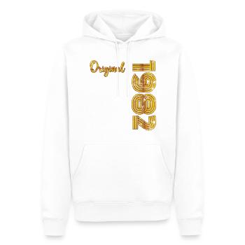 1982 Vintage - Männer Premium Bio Hoodie - Weiß - Vorne - Nico (187cm)