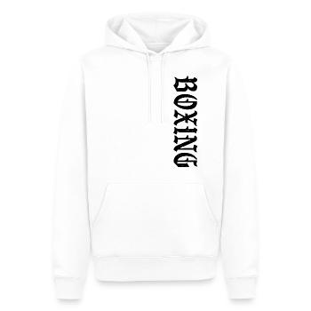 Boxing Retro - Männer Premium Bio Hoodie - Weiß - Vorne - Nico (187cm)