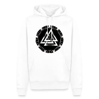 Wotansknoten, Odin, Wikinger, nordisch, norse - Männer Premium Bio Hoodie - Weiß - Vorne - Nico (187cm)