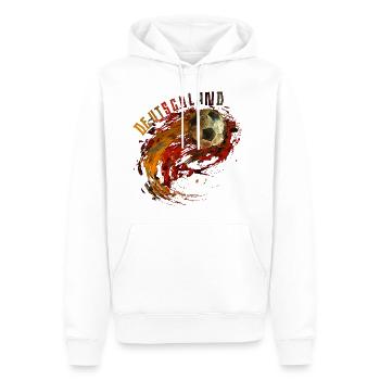 Deutschland Fussball Retro Design Vintage - Männer Premium Bio Hoodie - Weiß - Vorne - Nico (187cm)
