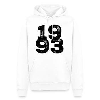 1993 31. Geburtstag - Männer Premium Bio Hoodie - Weiß - Vorne - Nico (187cm)
