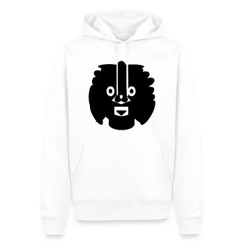 comic - Men’s Premium Organic Hoodie - white - Front - Nico (187cm)