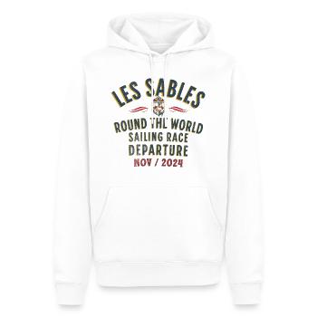 Les Sables Weltsegelregatta blc - Männer Premium Bio Hoodie - Weiß - Vorne - Nico (187cm)