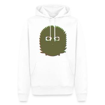 Bête - Sweat à capuche Premium bio Homme - blanc - Devant - Nico (187cm)