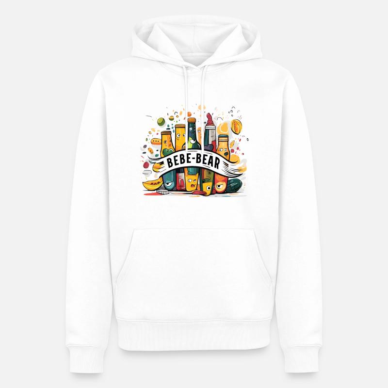 Bürsten & Gebräue - Männer Premium Bio Hoodie - Weiß