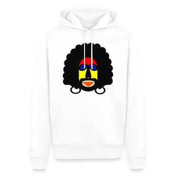 Herr Curly - Männer Premium Bio Hoodie - Weiß - Vorne - Nico (187cm)