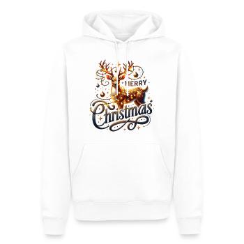 Merry Christmas Reindeer Xmas - Männer Premium Bio Hoodie - Weiß - Vorne - Nico (187cm)
