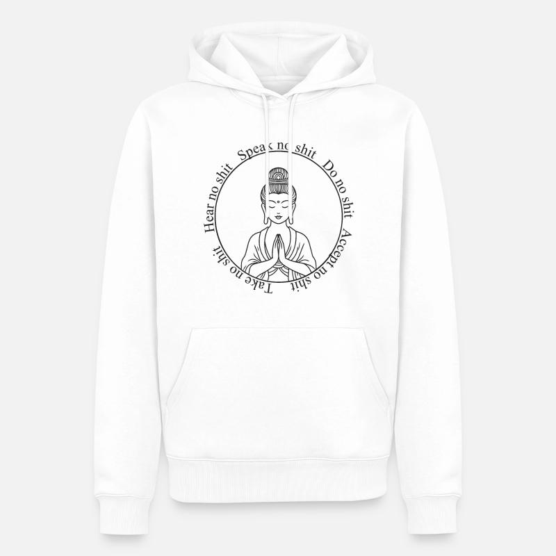 Ne prenez pas ..... - Sweat à capuche Premium bio Homme - blanc