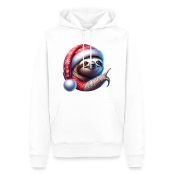 Sloth Christmas decoration - Men’s Premium Organic Hoodie - white - Front - Nico (187cm)