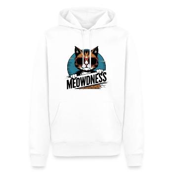 Miauen Katze Sonnenbrille - Männer Premium Bio Hoodie - Weiß - Vorne - Nico (187cm)