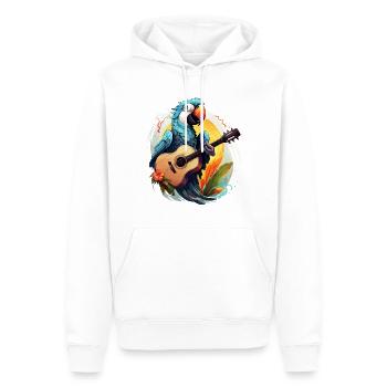 Tropical Melodies - Men’s Premium Organic Hoodie - white - Front - Nico (187cm)