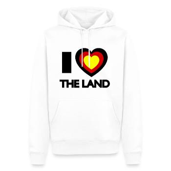 Die Deutschen - Männer Premium Bio Hoodie - Weiß - Vorne - Nico (187cm)