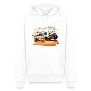 The Sand Sharks - Men’s Premium Organic Hoodie - white - Front - Nico (187cm)
