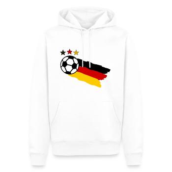 Der deutsche Fußball - Männer Premium Bio Hoodie - Weiß - Vorne - Nico (187cm)