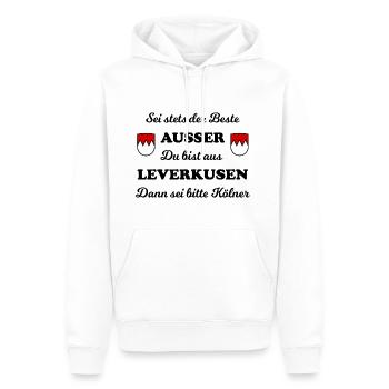 Les incontournables de : Kölle - Sweat à capuche Premium bio Homme - blanc - Devant - Nico (187cm)