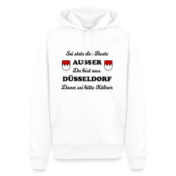 À la maison dans la belle ville de Cologne - Sweat à capuche Premium bio Homme - blanc - Devant - Nico (187cm)