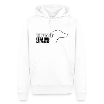 TEAM Italian Greyhound Hunde Hund Wilsigns - Männer Premium Bio Hoodie - Weiß - Vorne - Nico (187cm)