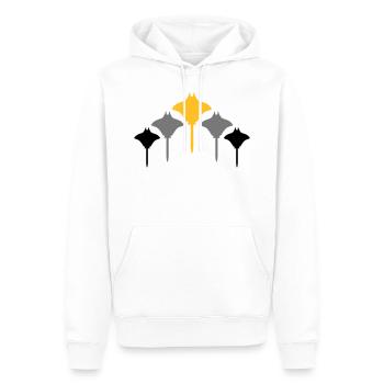 rochen mehrere - Männer Premium Bio Hoodie - Weiß - Vorne - Nico (187cm)