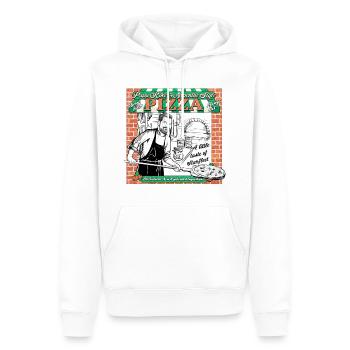 Star Trek Picard Rikers Pizza - Sweat à capuche Premium bio Homme - blanc - Devant - Nico (187cm)