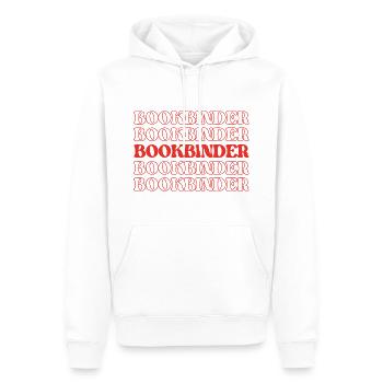 Buchbinder Buchbinder Buchflicker Buchflicker - Männer Premium Bio Hoodie - Weiß - Vorne - Nico (187cm)