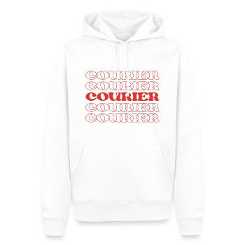 Courier Delivery Person Letter Carrier Dispatch - Men’s Premium Organic Hoodie - white - Front - Nico (187cm)