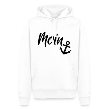Par Moin - Sweat à capuche Premium bio Homme - blanc - Devant - Nico (187cm)